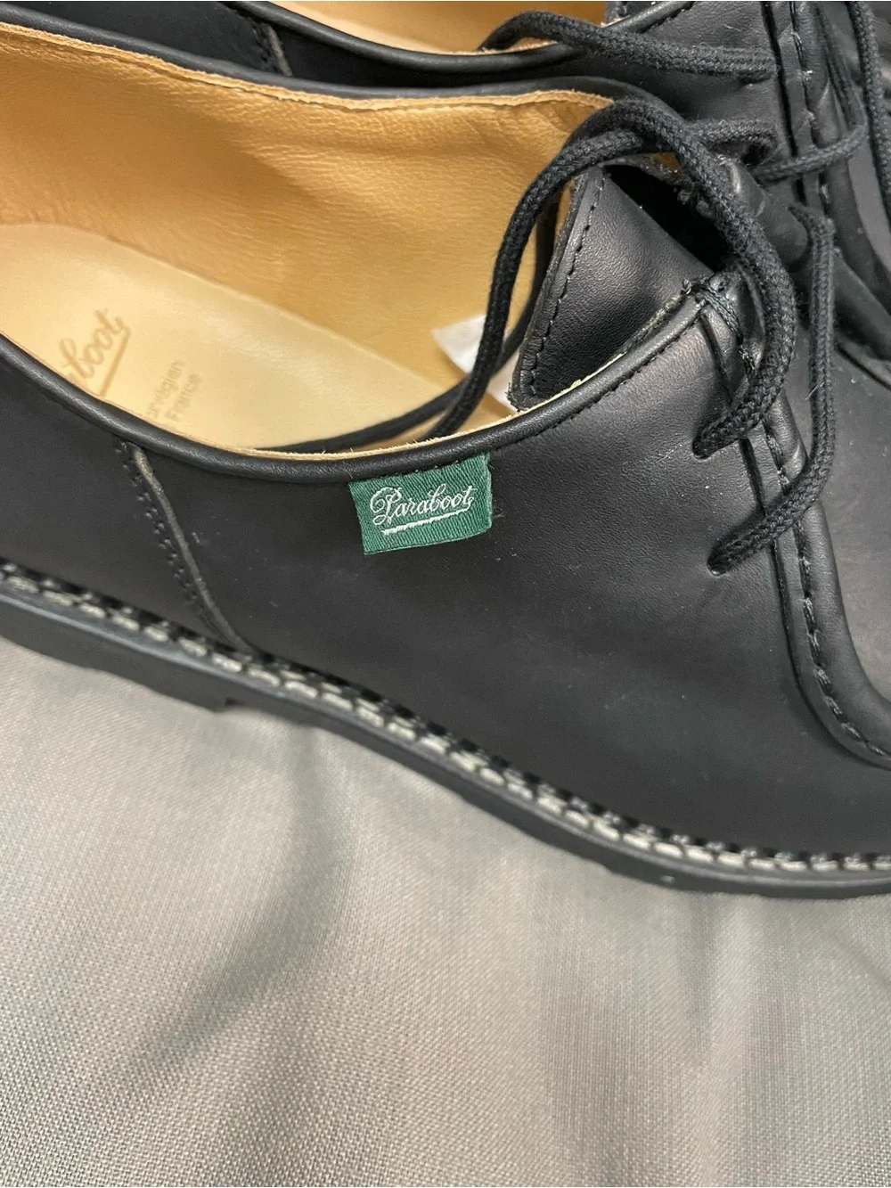 Paraboot Michael leather derbys in Black Size 11 EU 45 U.S. 12 NIB $635 CE151